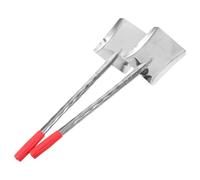 Luxshiny 2 Pièces Pelle à Cendres de Cheminée, Pelle à Long Manche en Fer et Plastique, Noire, Nettoyage Précis du Foyer, pour Cheminée et Sol, Jardinage et Déneigement