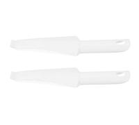 Luxshiny 2 Pièces Raclette de Nettoyage en Plastique Blanche, Accessoire Remplaçable pour Balai à Serpillère, Compatible Seaux Auto-essorage, Nettoyage de Toutes Surfaces