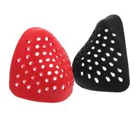 Luxshiny 2 Pièces Support Interne en Silicone, Maintien Confortable | Coque Souple à Surface Douce, Garde la Forme, Noir et Rouge pour Port Quotidien