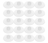 Luxshiny 20 Pièces Crochet à Ventouse Transparent Ouvert | Plastique PVC Discret, Installation et Retrait Faciles, Maintien des Cordons Électriques, Usage Domestique ou Dosseret