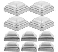 Luxshiny 20pièces Capuchons de Poteaux Carrés pour Clôture Protège-poteaux Résistants aux Intempéries Remplacement pour Poteaux de Terrasse et Barrières Faciles à Installer Durables