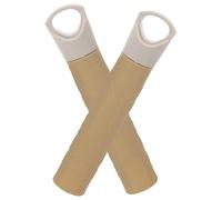 Luxshiny 2pcs Embouts de Manche à Balai en Plastique Khaki, Remplacement pour Manche de Pelle à Poussière, Offrant un Meilleur Contrôle Nettoyage Domestique