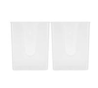 Luxshiny 2pièces Lot de Jardinières Murales Transparentes avec Drainage Pots Suspendus pour Orchidées et Fougères Support Mural Stable pour Décoration Intérieure