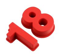 Luxshiny 2pièces Moule à Gâteau Silicone Chiffre Moule à Pâtisserie Numérique Léger et Réutilisable pour Anniversaire Facile à Nettoyer Pratique pour DIY