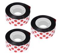 Luxshiny 3 Pièces Ruban Épouvantail Pet Rouge Réfléchissant pour Jardin et Verger, Ceinture pour Chasser Les Oiseaux, Matériau Solide et Moderne