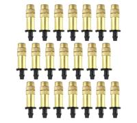 Luxshiny 30 Pièces Pulvérisateur de Jardin, Arroseur à Jet Réglable en Cuivre et Plastique, Raccord 4/7mm, Doré, pour Arrosage du Jardin et Plantation en Serrage, pour Sol et Semis