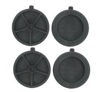 Luxshiny 4 Pièces Fontaine à Eau Meule en Plastique Noir, Fausse Pierre | Accessoire Léger, Résistant aux Intempéries, Installation Facile, pour Bassins Décoratifs, Jardins et Bureau
