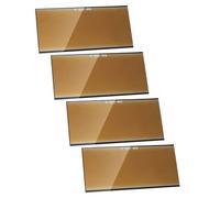 Luxshiny 4 Pièces Lentille Extérieure de Casque de Soudage en Verre | Remplacement pour Usage Industriel, Clarté Renforcée, Protection les Chocs, Application Polyvalente