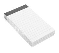Luxshiny 5 Pièces Bloc-notes Mémo A7 Papier Blanc Ligné pour Idées | Rechargeable, Dos Rigide, sans Bavure D’encre, Format Poche, à Glisser un Porte-documents