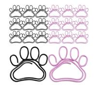 Luxshiny 50 Trombones Pratiques en Métal Lisses Forme Griffe de Chat, 50 Pièces pour Clips de Documents, Marque-pages et Enveloppes le Travail la Maison