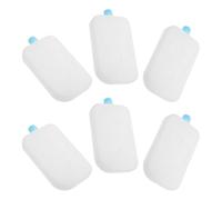 Luxshiny 6 Pièces Poche de Glace Réutilisable en PE Blanc pour Glacières et Boîtes à Déjeuner Refroidissement Rapide et Maintien du Froid Constant pour Maison et Bureau