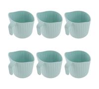 Luxshiny 6 Pièces Porte-gobelets à Café en Papier, Manchon Isolant pour Tasse à Café en Plastique, Anti-brûlure, Portable, pour Tasse 0-300ml, Voyage et Bureau Réutilisable