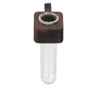 Luxshiny Accessoire Voiture Vase Clip de Ventilation 20ml en Verre et Bois pour Décoration Intérieure Élégante et Propagation d'eau, Présent Raffiné pour Femmes