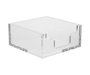 Luxshiny Acrylique Porte-Serviettes Plateau Invité Serviette Panier Papier Porte-Serviettes Clair Cocktail Boisson Serviette Distributeur De Tissu Organisateur pour Salle De Bain
