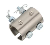 Luxshiny Adaptateur de Tige pour Ventilateur de Plafond en Métal Argenté avec Design à Fente Ouverte, Anti-vibrations, Performance Améliorée, pour Plafonds Hauts ou Décor de Pièce