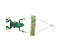 Luxshiny Applique Murale Décorative en Fer de Grenouille Verte, Légère et Suspendue, Panneau D'accueil Élégant pour Porte Extérieure