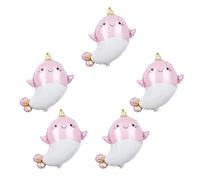 Luxshiny Ballons en Aluminium Rose Lot de 5 en Forme de Licorne de Mer pour Décoration de Fête D'anniversaire, pour Club et Bar Fond Photo et Ambiance Joyeuse