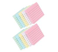 Luxshiny Bloc-notes Adhésifs Carrés, 10 Blocs Papier Repositionnables | Mémo Autocollant, Se Retire Proprement, pour Écrans et Ordinateurs, Usage Bureau et Prises Rapides