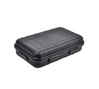 Luxshiny Boîte de Survie Multifonctionnelle en PP Grosse Capacité Noire Étanche et Antichoc pour Aventure Extérieure et Situations d'urgence