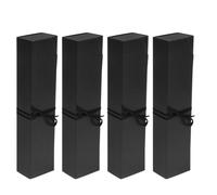 Luxshiny Boîtes à truffes en papier noir 4 pièces - Compartiments individuels 6 cavités - Coffret pour cadeaux mariage et bureau - Protection contre la déformation - 24 x 5,5 x 3,5 cm