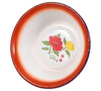 Luxshiny Bol en Émail Vintage Rouge Grosse Capacité pour Laver Fruits et Conserver Salades Design Simple et Traditionnel Chinois Plusieurs styles