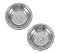 Luxshiny Bols Mélangeurs Robustes et Polyvalents Argenté en Acier Inoxydable Lot de 2 pour Laver le Riz et Servir des Salades Cuisine