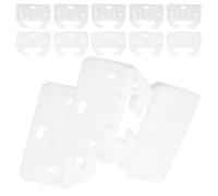 Luxshiny Butées de Tiroir Glissières de Remplacement Robustes Lot de 15 en Plastique Blanc de Crabe Empêchant la Sortie Chute pour Tiroirs et Armoires