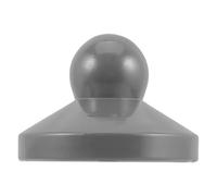 Luxshiny Capuchon de Mât de Parasol Décoratif en Plastique Argenté pour Parasol Extérieur Jardin, Facile à Installer, pour Fête Réparation Pratique