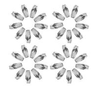 Luxshiny Connecteurs de Chaîne à Billes Compatibilité et Lien Solide en Acier Inoxydable Argenté , 100pcs pour Stores Enrouleurs et Réparation de Stores