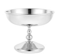 Luxshiny Coupes à Dessert Vintage en Acier Inoxydable Pied, Bol Isolant Multifonction pour Pudding et Glace, pour Fêtes et Réunions à Domicile