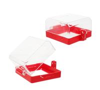 Luxshiny Couvercle de Verrouillage pour Interrupteur Mural en Plastique, Résistant à L'usure, Adapté aux Boutons D'arrêt D'urgence de 22 à 38mm, Protection Étanche pour Systèmes