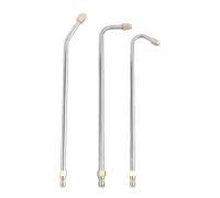 Luxshiny Embout pour Nettoyeur Haute Pression en Acier Inoxydable 3pcs avec Tige Coudée 90 Degrés, pour Nettoyage de Gouttières et Camping, Accessoires Polyvalents