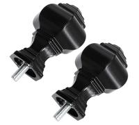 Luxshiny Embouts de Tringle à Rideaux en Abs Noir de Phare, Lot de 2 Pièces Décoratifs et Faciles à Nettoyer pour Décoration de Maison et Barre à Rideaux