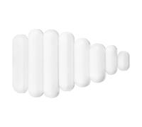 Luxshiny Ensemble de 8 Barres Magnétiques D'agitation en Ptfe Blanc pour Laboratoire, Mélangeur Magnétique Solide et Polyvalent pour Usage Prolongé Scientifique