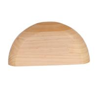 Luxshiny Étagère Murale Flottante en Bois Naturel Semi-Circulaire Marron, Design Rustique et Robuste, Facile à Nettoyer, pour Petit Espace et Décoration Intérieure