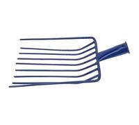 Luxshiny Fourche en Acier à 9 Dents pour Charbon et Pierre, Outil de Jardinage pour Bêcher, Étaler Un Sol Dur
