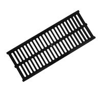Luxshiny Grille Caniveau Résine 500x200mm Couvercle Drainage Extérieur | Cache Drain Pluvial Pour Jardin Terrasse Garage Évacuation Eau Grille Remplacement Résistante Pour Gouttière