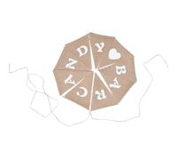 Luxshiny Guirlande de Fanions en Toile de Jute Cœur 2,8m 9 Pièces Triangulaires Rustique pour Décoration de Fête, Mariage et Événement Traditionnel