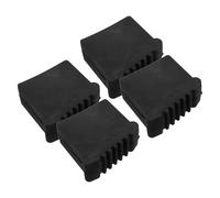 Luxshiny Housses de Pieds D'échelle en Caoutchouc Noir 4pcs, Protection Antidérapante pour Escabeaux, Résistantes aux Intempéries, Adaptées Usage Professionnel en Intérieur