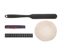 Luxshiny Kit Accessoires pour Bocal de Fermentation Housse en Coton, Bande de Dates, Thermomètre et Spatule en Plastique pour Pâtisserie et Levain