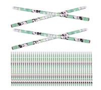 Luxshiny Lot de 100 Set de Set de Crayons de Bois Panda Mignons avec Gomme Intégrée, Design Confortable en Bois, Facile à Tailler, Devoirs Salle de Classe