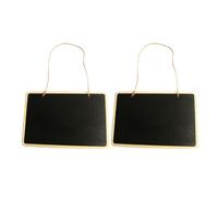 Luxshiny Lot de 2 Tableaux Noirs à Suspendre en Bois, Ardoise à Craie Résistante aux Taches, Stable Bureaux et Lieux Commerciaux