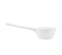 Luxshiny Louche à Eau Salle de Bain en Plastique Blanc avec Grosse Capacité et Manche Long, Pelle Légère Cuisine, Jardin et Tâches de Nettoyage