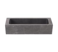 Luxshiny Moule à lingots en graphite : creuset de coulée pour la fusion de métaux et la fabrication de bijoux, fonte d'or antiadhésive, capacité 75 ml, dimensions 135 x 42 x 32 mm