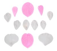 Luxshiny Moule Silicone Fleurs Délicat 6 Pièces Insert, Léger et Facile à Utiliser, pour Décoration Gâteau et Bricolage la Maison Boutique Plusieurs styles