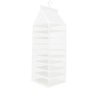 Luxshiny Organisateur de Placard Suspendu Multicouche en PVC Blanc, Facile à Installer et Lavable, Rangement des Vêtements la Garde-Robe