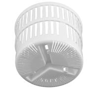 Luxshiny Panier à Linge Pliable en Plastique Blanc Compact Structure de Drainage Unique pour Petite Machine à Laver Portable, pour Petits Appartements et Voyages