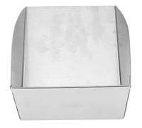 Luxshiny Pelle en Acier Inoxydable Argentée Cuisine Professionnelle, Surface Polie Lisse sans Bavure, pour Bar et Boutique de Desserts
