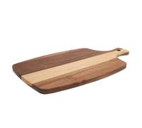 Luxshiny Planche à Découper Bois Robuste avec Poignée Plateau Service Double-face pour Pizza Viande Fruits et Légumes Accessoire Cuisine Pratique et Élégant