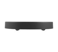 Luxshiny Plateau Dimensions 31,5x31,5x4,2cm Rond pour Pot de Fleurs Mobile en Plastique et Métal, Léger et Facile à Transporter, pour Serrage ou Maison